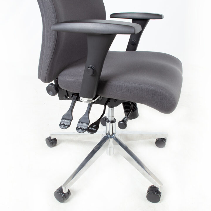 Töötool SMART EXTRA 60×63,5-70xH114-123cm, hall Arvutitoolid ja töötoolid Arvutitoolid ja töötoolid