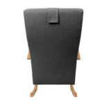 Kiiktool VENLA 65,5x102xH104cm, tumehall Elutoamööbel H01-500 Tugitoolid ja kiiktoolid