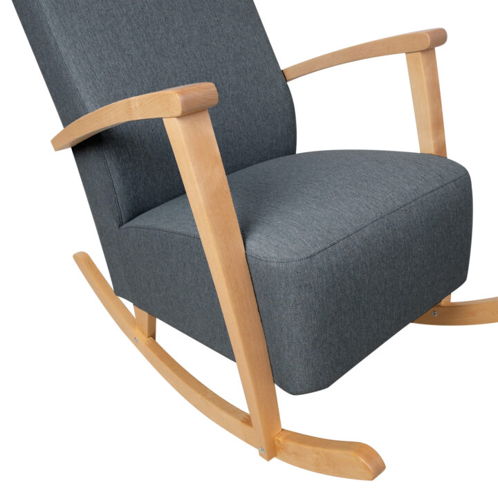 Kiiktool VENLA 65,5x102xH104cm, tumehall Elutoamööbel H01-500 Tugitoolid ja kiiktoolid