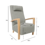 Tugitool VENLA 65,5x65xH104cm, beež Elutoamööbel H01-500 Tugitoolid ja kiiktoolid