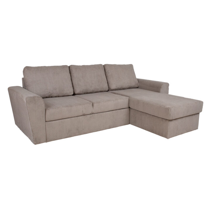 Nurgadiivanvoodi INGMAR 242×168/92xH92cm, hallikasbeež velvet Elutoamööbel Diivanid