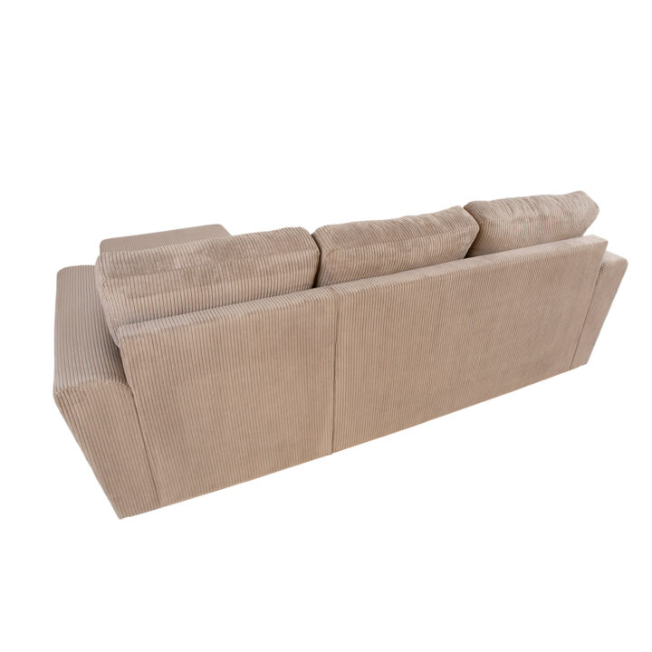 Nurgadiivanvoodi INGMAR 242×168/92xH92cm, hallikasbeež velvet Elutoamööbel Diivanid