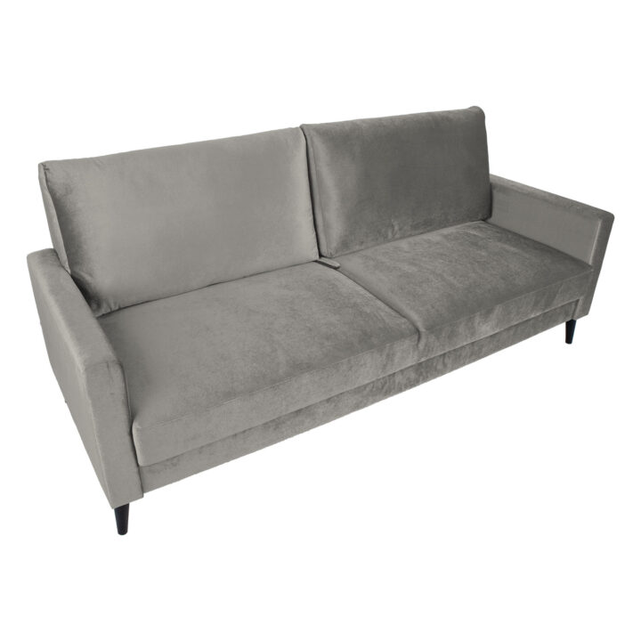 Diivanvoodi ANNA pesukastiga 222x86xH98cm, beež samet Diivanid Diivanid