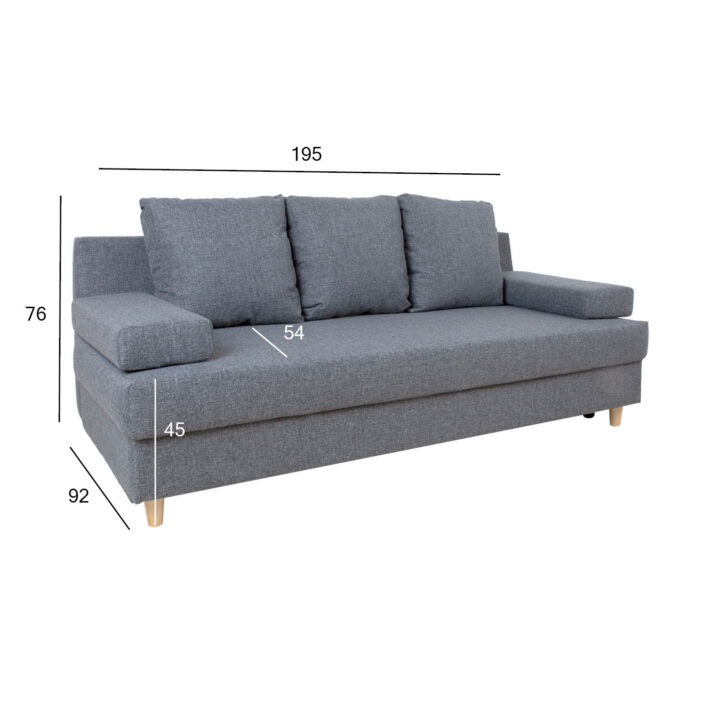Diivanvoodi VELLA pesukastiga 195x92xH76cm, hall Diivanid Diivanid