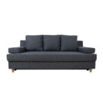 Diivanvoodi VELLA pesukastiga 195x92xH76cm, tumehall Diivanid Diivanid