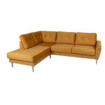 Nurgadiivan HEIVI VN 250×200/90xH90cm, kollane samet Diivanid Diivanid