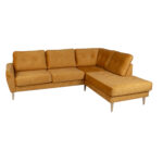 Nurgadiivan HEIVI PN 250×200/90xH90cm, kollane samet Diivanid Diivanid