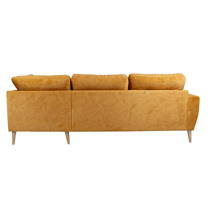 Nurgadiivan HEIVI PN 250×200/90xH90cm, kollane samet Diivanid Diivanid
