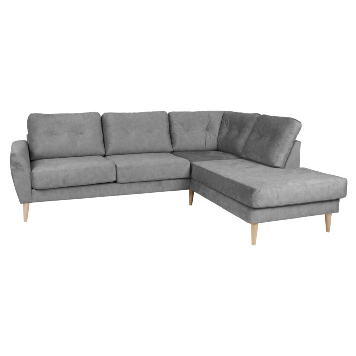 Nurgadiivan HEIVI PN 250×200/90xH90cm, hall samet Diivanid Diivanid