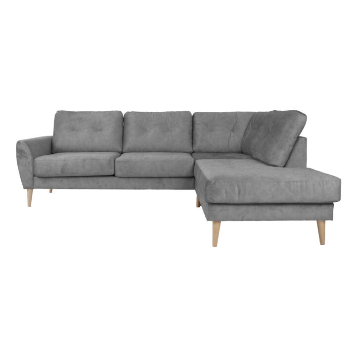 Nurgadiivan HEIVI PN 250×200/90xH90cm, hall samet Diivanid Diivanid