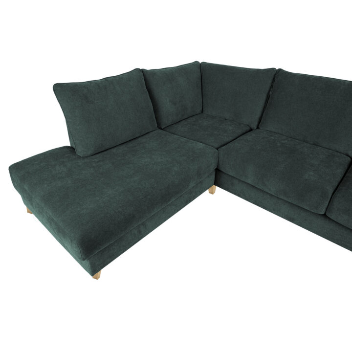 Nurgadiivan LAYLA VN 265x94x208xH90cm, roheline Diivanid