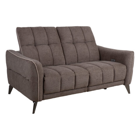 Diivan CATHY 2-kohaline elektriline recliner 162x100xH100cm, helepruun Diivanid Diivanid