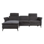 Nurgadiivan DAYTON VN, elektriline recliner 268×157/94xH100cm, tumehall Diivanid Diivanid