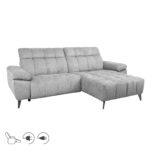 Nurgadiivan LUZERN PN elektriline recliner 264×87/160xH85cm, helehall Diivanid Diivanid