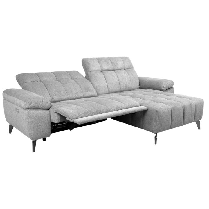 Nurgadiivan LUZERN PN elektriline recliner 264×87/160xH85cm, helehall Diivanid Diivanid