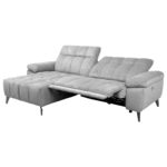 Nurgadiivan LUZERN VN elektriline recliner 264×160/87xH85cm, helehall Diivanid Diivanid