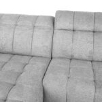 Nurgadiivan LUZERN VN elektriline recliner 264×160/87xH85cm, helehall Diivanid Diivanid