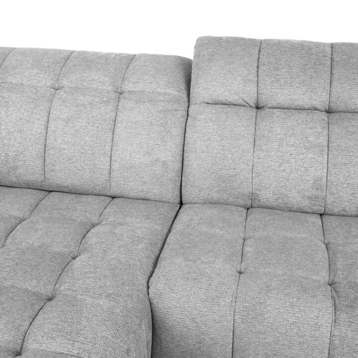 Nurgadiivan LUZERN VN elektriline recliner 264×160/87xH85cm, helehall Diivanid Diivanid