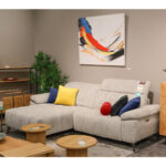 Nurgadiivan LUZERN VN elektriline recliner 264×160/87xH85cm, helehall Diivanid Diivanid