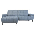 Nurgadiivan LUZERN VN elektriline recliner 264×160/87xH85cm, sinakashall Diivanid Diivanid