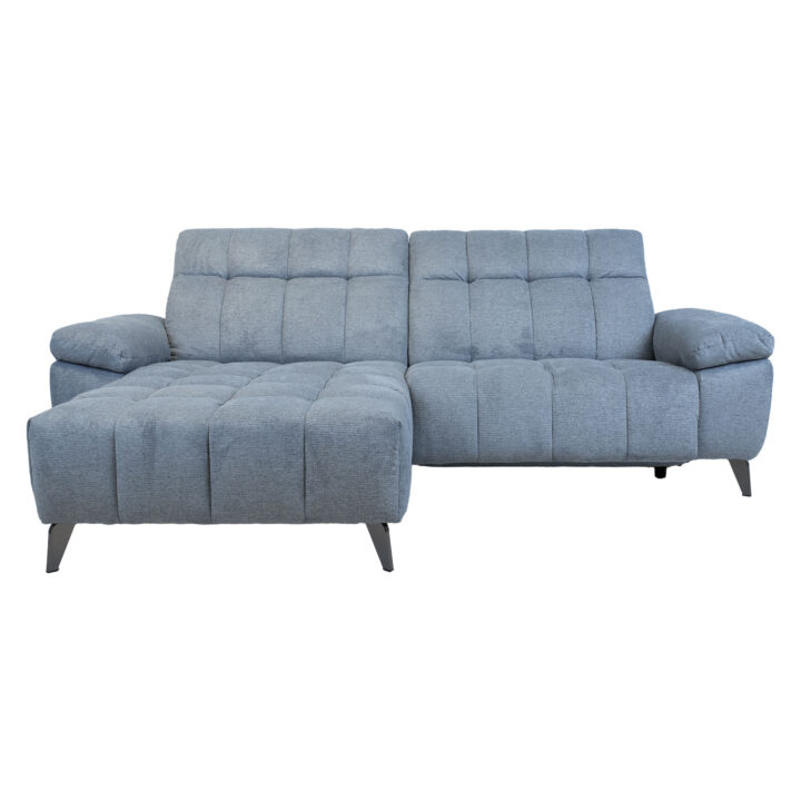 Nurgadiivan LUZERN VN elektriline recliner 264×160/87xH85cm, sinakashall Diivanid Diivanid