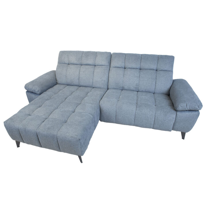 Nurgadiivan LUZERN VN elektriline recliner 264×160/87xH85cm, sinakashall Diivanid Diivanid