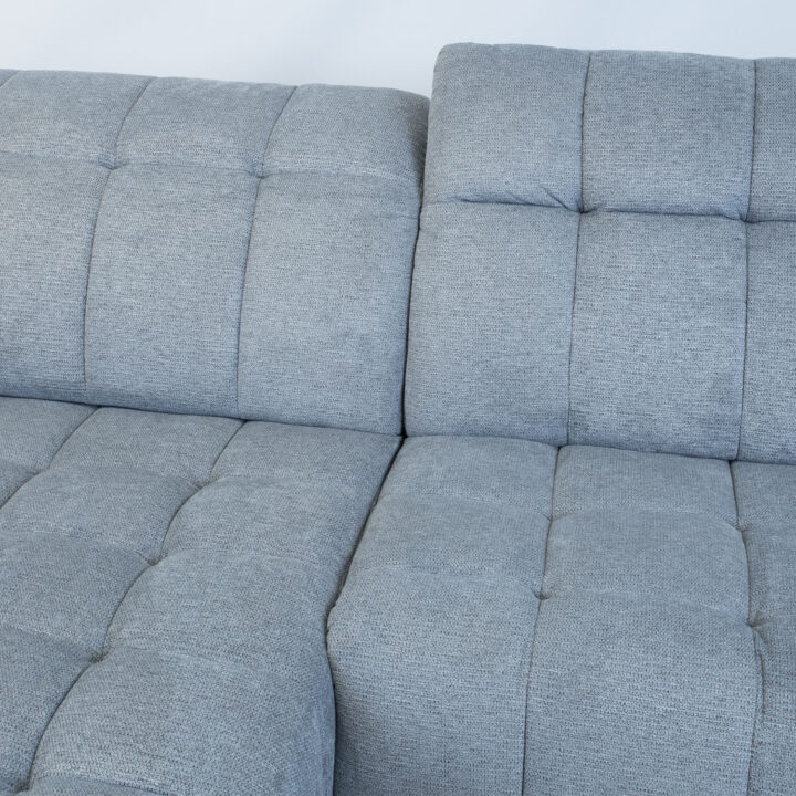 Nurgadiivan LUZERN VN elektriline recliner 264×160/87xH85cm, sinakashall Diivanid Diivanid