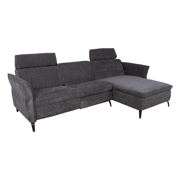 Nurgadiivan DAYTON PN, elektriline recliner  268×94/157xH100cm, tumehall Diivanid Diivanid
