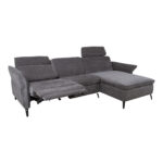 Nurgadiivan DAYTON PN, elektriline recliner  268×94/157xH100cm, tumehall Diivanid Diivanid