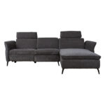 Nurgadiivan DAYTON PN, elektriline recliner  268×94/157xH100cm, tumehall Diivanid Diivanid