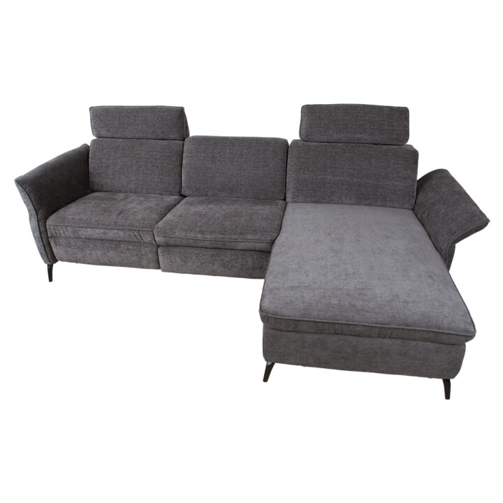 Nurgadiivan DAYTON PN, elektriline recliner  268×94/157xH100cm, tumehall Diivanid Diivanid