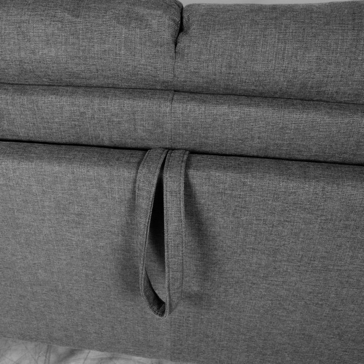 Diivanvoodi PROVO 2-kohaline 188x95xH94cm, tumehall Diivanid