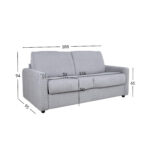 Diivanvoodi PROVO 2-kohaline 188x95xH94cm, hall Diivanid