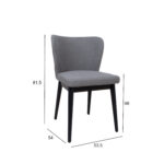 Tool LISBON 53,5x54xH81,5cm, hall Söögilauatoolid, taburetid, pingid LISBON