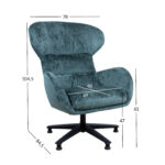 Tugitool KAROLINA 78×84,5xH104,5cm, roheline Elutoamööbel