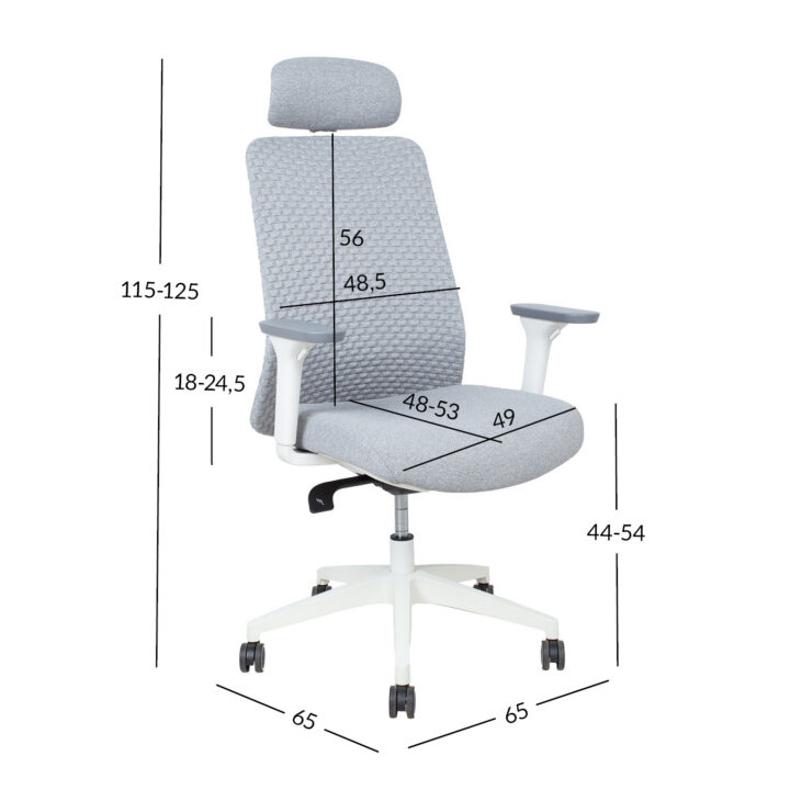 Töötool SANTO 65x65xH115-125cm, hall Arvutitoolid ja töötoolid