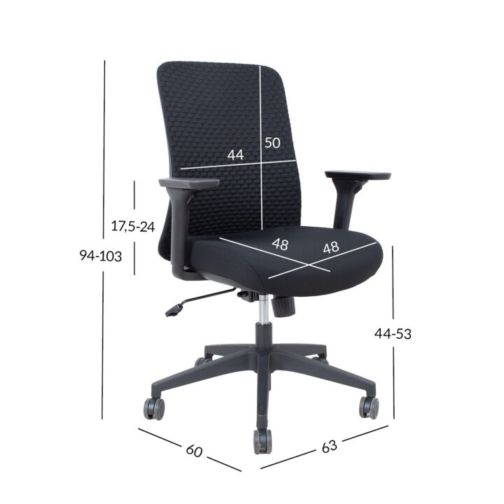 Töötool SEVERO 63x60xH94-103cm, must Arvutitoolid ja töötoolid