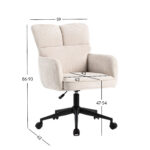 Töötool LORENA 59x62xH86-93cm, valge Arvutitoolid ja töötoolid