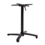 Lauajalg BISTRO 69x69xH72cm, alumiinium, värvus: must Aialauad Aialauad