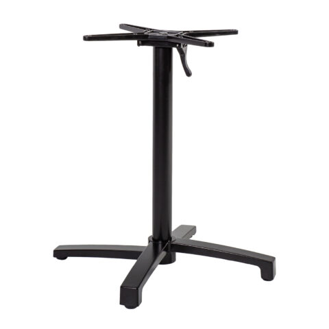 Lauajalg BISTRO 69x69xH72cm, alumiinium, värvus: must Aialauad Aialauad