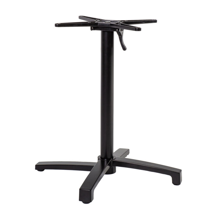 Lauajalg BISTRO 69x69xH72cm, alumiinium, värvus: must Aialauad Aialauad