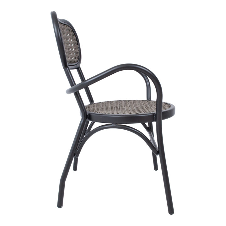 Tool BOLGHERI must 56x62xH83cm, alumiiniumraam, plastikpunutis Aiatoolid ja aiapingid Aiatoolid ja aiapingid