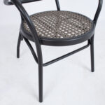 Tool BOLGHERI must 56x62xH83cm, alumiiniumraam, plastikpunutis Aiatoolid ja aiapingid Aiatoolid ja aiapingid