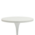 Laud BOLGHERI D80xH74cm, valge, alumiinium, malm Aialauad Aialauad