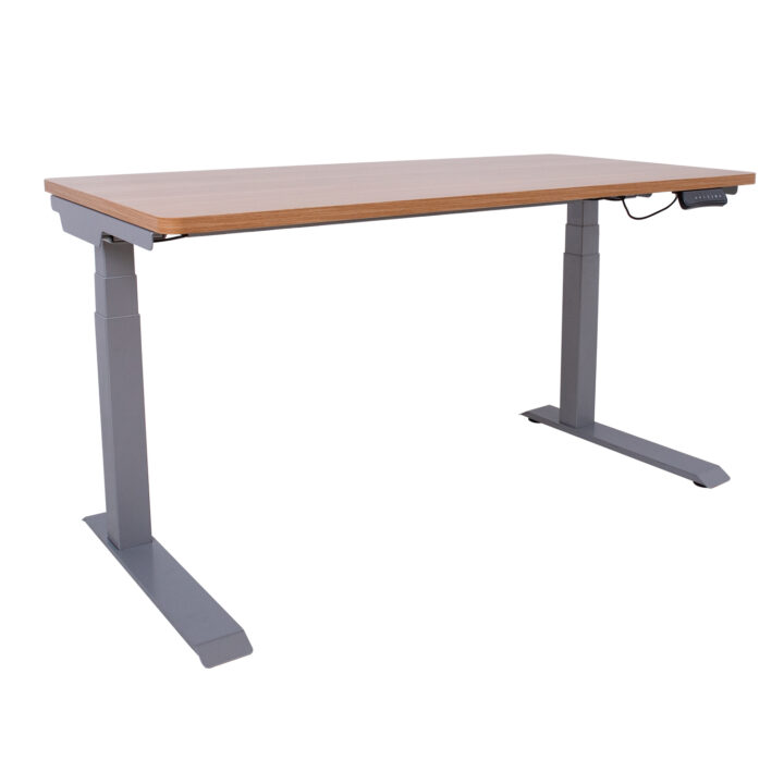 Töölaud ERGO 2-mootoriga 140x70xH61-126cm, tamm Kontorimööbel ERGO
