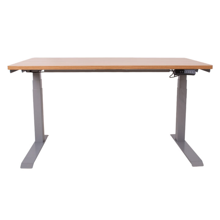 Töölaud ERGO 2-mootoriga 140x70xH61-126cm, tamm Kontorimööbel ERGO