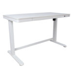 Töölaud ERGO 1-mootoriga 120x60xH72-121cm, valge Kontorimööbel ERGO