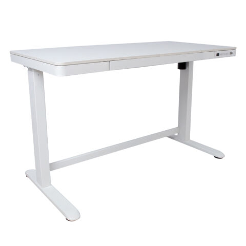 Töölaud ERGO 1-mootoriga 120x60xH72-121cm, valge Kontorimööbel ERGO