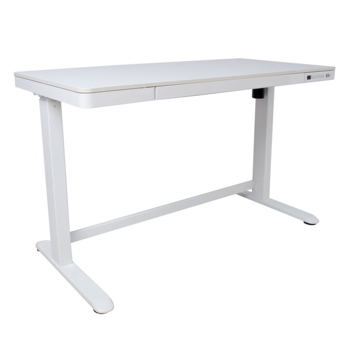 Töölaud ERGO 1-mootoriga 120x60xH72-121cm, valge Kontorimööbel ERGO