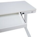 Töölaud ERGO 1-mootoriga 120x60xH72-121cm, valge Kontorimööbel ERGO
